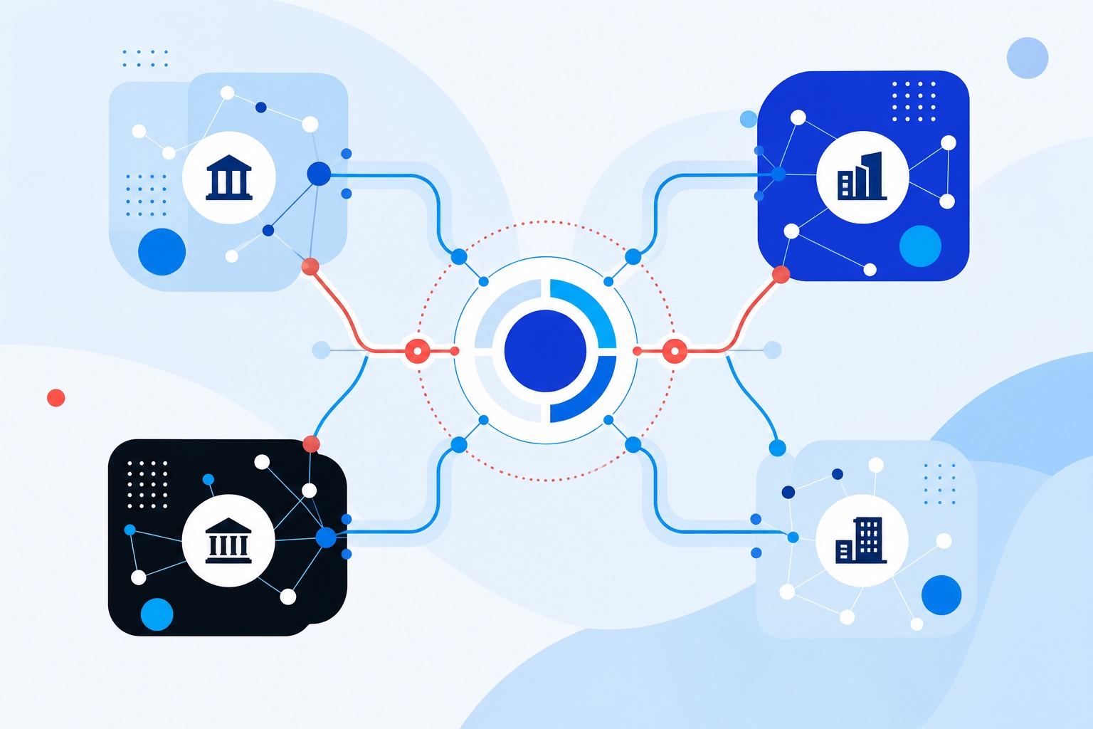 Payment ecosystem partners connected through a shared gateway