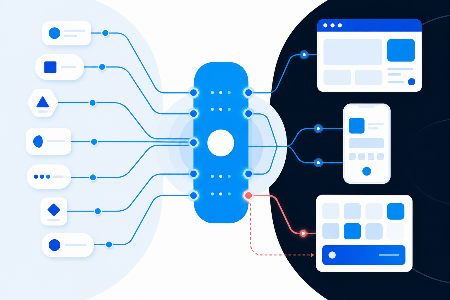 Payment methods connected to web and app channels through one API